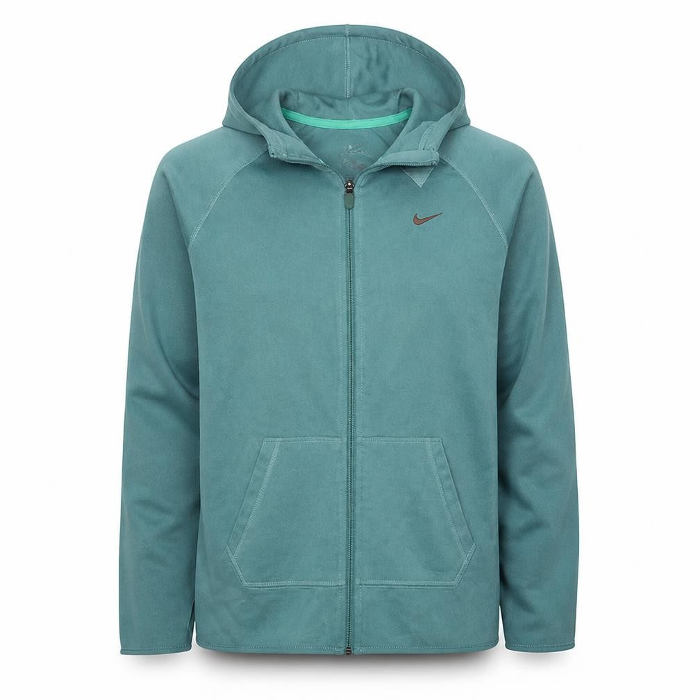 Nike Mens Green Full Zip Dri-Fit Hoodie Size L