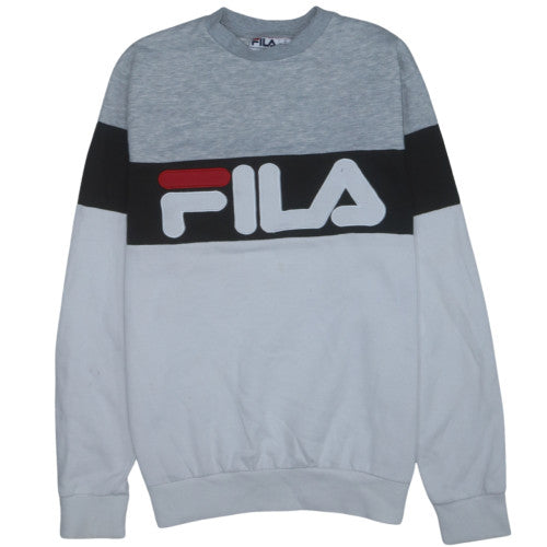 FILA Mens Grey Crew Neck Logo Sweatshirt Size M