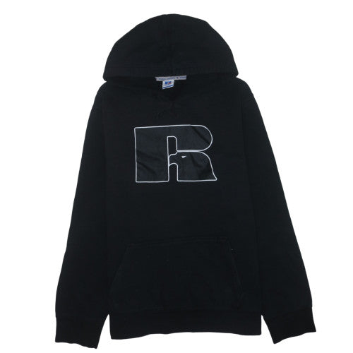 Russell Athletic Mens Black Pullover Hoodie 2XL Graphic Logo Fleece