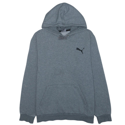 Puma Mens Grey Pullover Hoodie Size L Regular Fit Sportswear