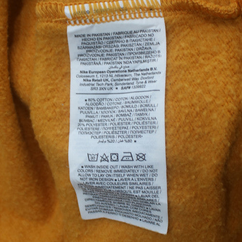 Nike Women Mustard Orange Crew Neck Pullover Sweatshirt M
