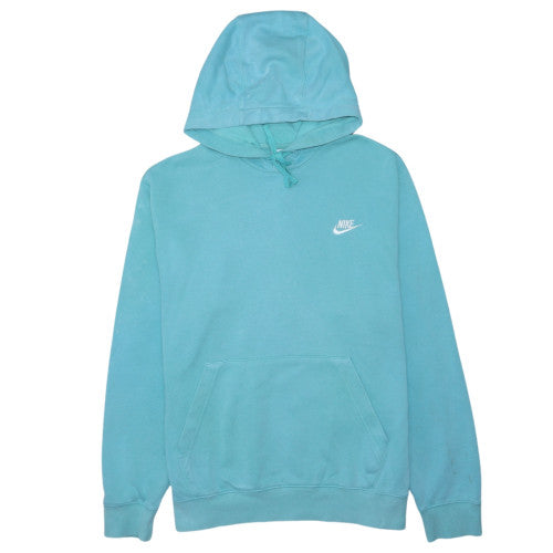 Nike Womens Blue Pullover Hoodie Medium Cotton Blend Casual