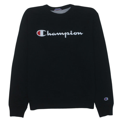 Champion Men's Black M Pullover Sweatshirt Logo Fleece