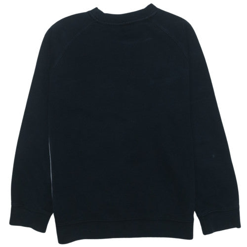 Nike Boys Black Fleece Pullover Sweatshirt 12-13 Years Logo Crew Neck
