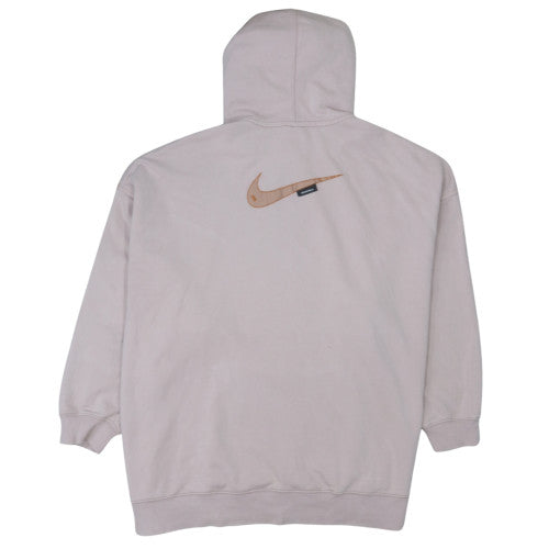Nike Womens Beige XL Pullover Hoodie Sweatshirt with Logo