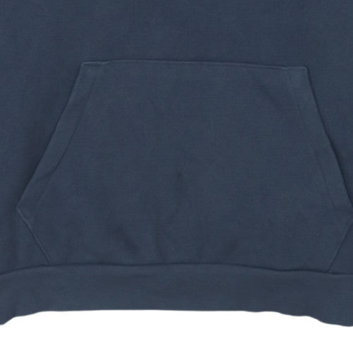 Puma Men’s Blue Pullover Hoodie L Regular Fit Graphic Logo Fleece