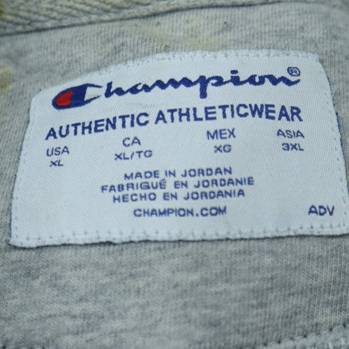 Champion Men's Black XL Pullover Hoodie Cotton Blend Fleece