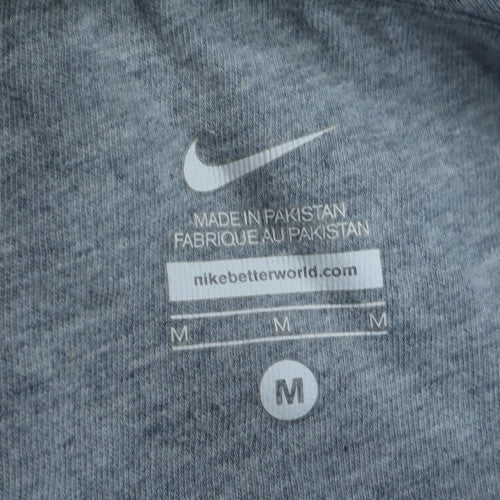 Nike Womens Blue Full Zip Hoodie Sweatshirt Size M Cotton Blend