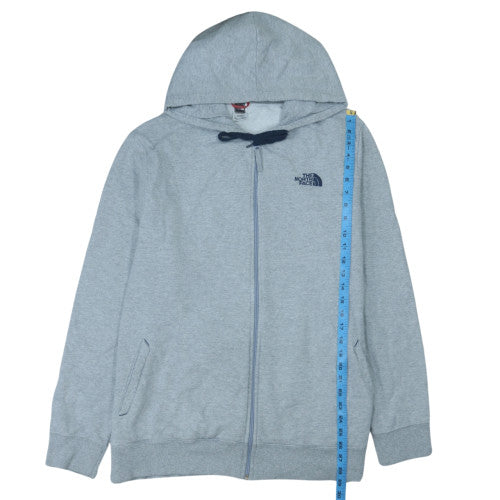 The North Face Men's Grey 2XL Full Zip Hoodie Fleece