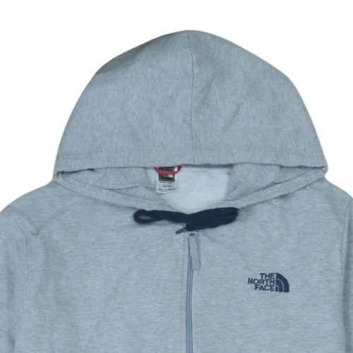 The North Face Men's Grey 2XL Full Zip Hoodie Fleece