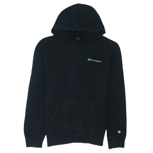 Champion Men's Black Pullover Hoodie Medium Regular Fit Logo Fleece
