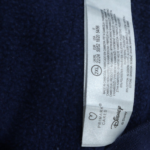 Disney Womens Navy Stitch Sweatshirt 2XL Relaxed Fit Pullover