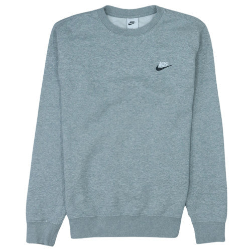 Nike Men's Grey Crew Neck Pullover Sweatshirt Size S