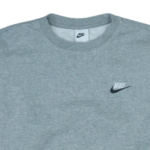 Nike Men's Grey Crew Neck Pullover Sweatshirt Size S