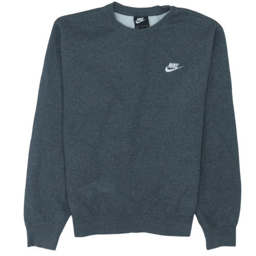 Nike Men's Grey Crew Neck Pullover Sweatshirt Size S