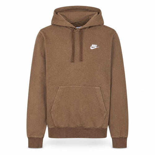 Nike Men's Brown Pullover Hoodie XS Fleece Logo Sweatshirt