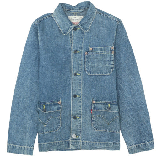 Levi Strauss & Co Women's Blue Denim Button Jacket Size M