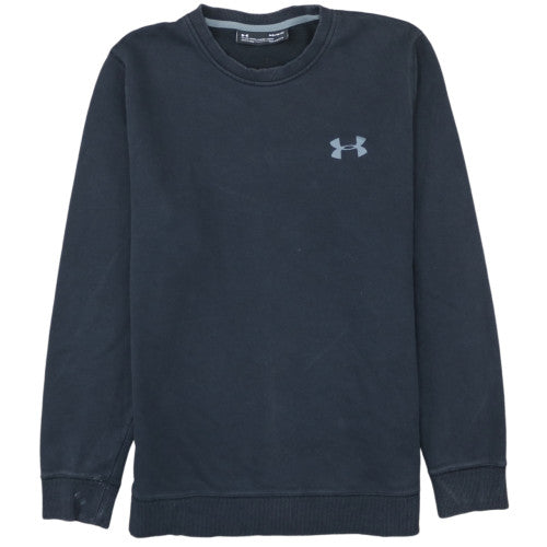 Under Armour Men's Black Medium Pullover Sweatshirt Crew Neck Fleece