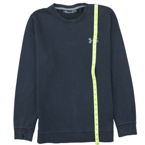 Under Armour Men's Black Medium Pullover Sweatshirt Crew Neck Fleece
