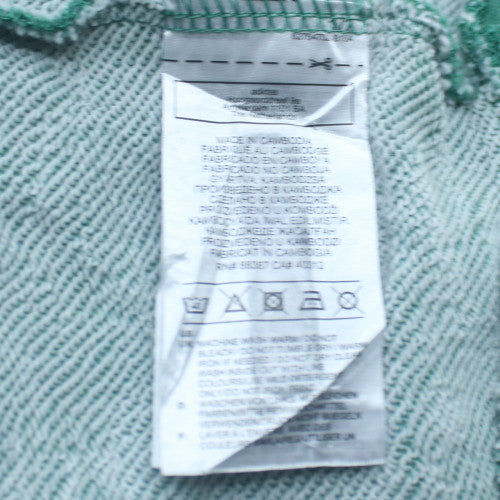 Adidas Men Green Long Sleeve Crew Neck Pullover Sweatshirt L