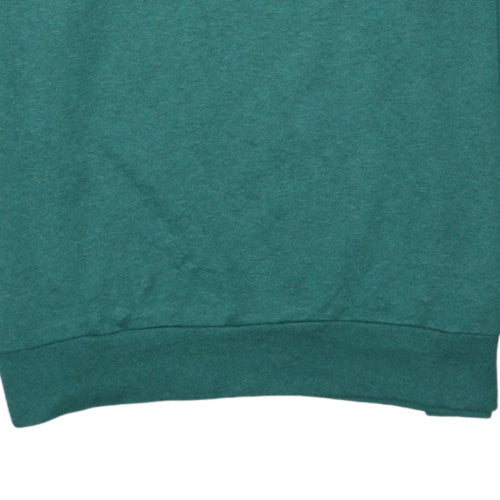 Adidas Men Green Long Sleeve Crew Neck Pullover Sweatshirt L