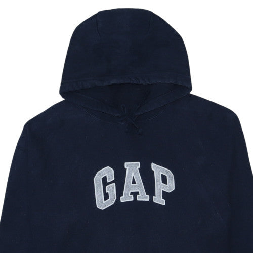 GAP Womens Navy Blue Pullover Hoodie XL Hooded Logo Sweatshirt