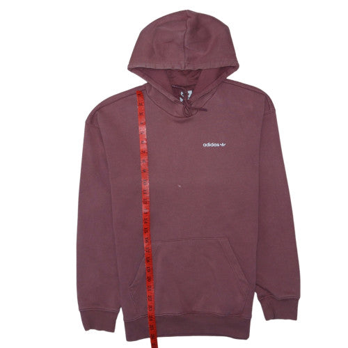 Adidas Womens Burgundy Hoodie Size 8 Pullover Cotton Blend Casual