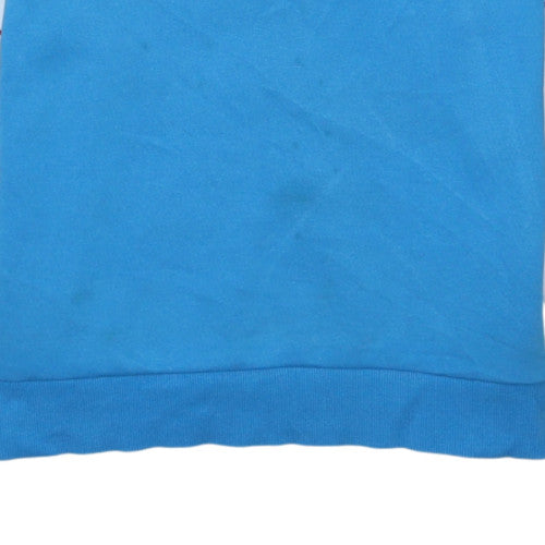 Fila Mens Blue Crew Neck Logo Sweatshirt Size M Pullover