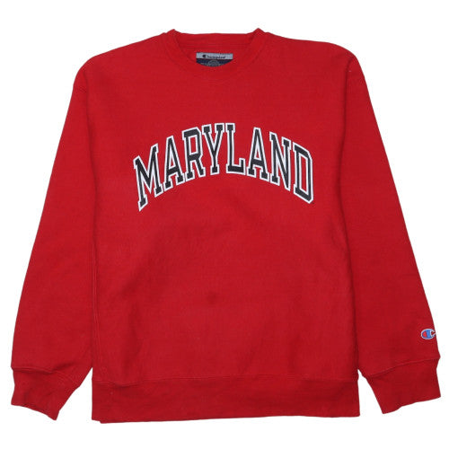 Champion Men's Red Maryland College Graphic Sweatshirt XL