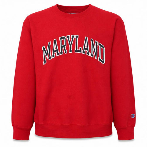 Champion Men's Red Maryland College Graphic Sweatshirt XL