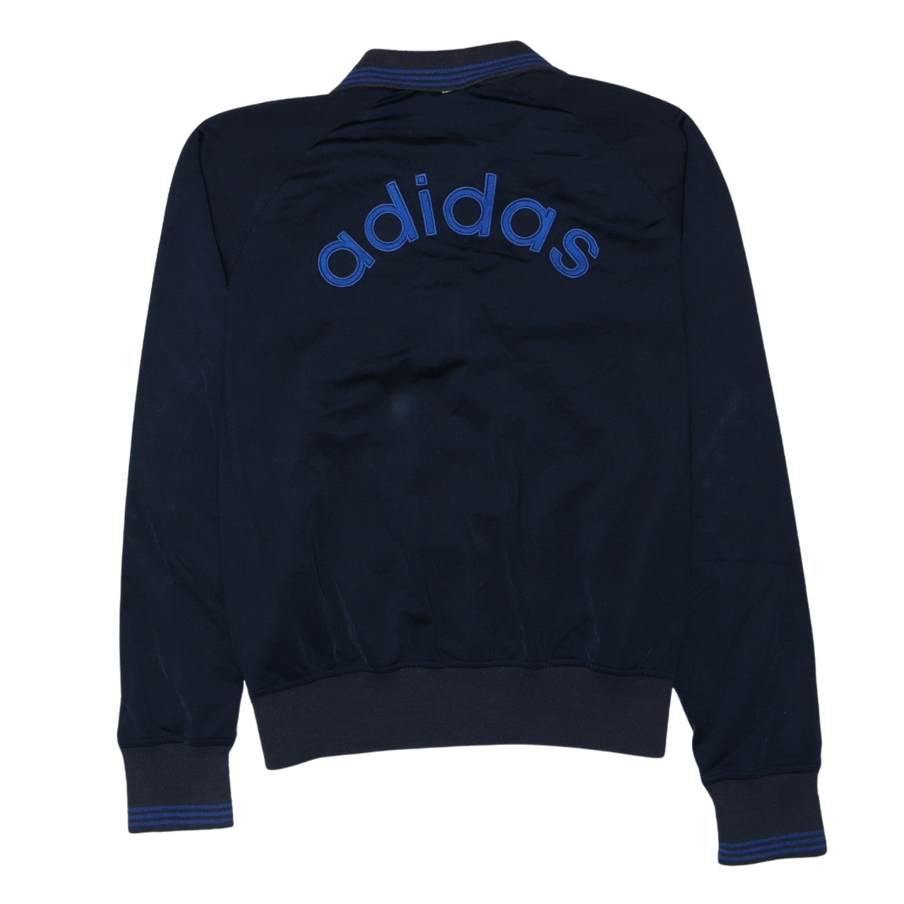 Adidas Men's Blue Full Zip Sweatshirt Size M Embroidered Logo