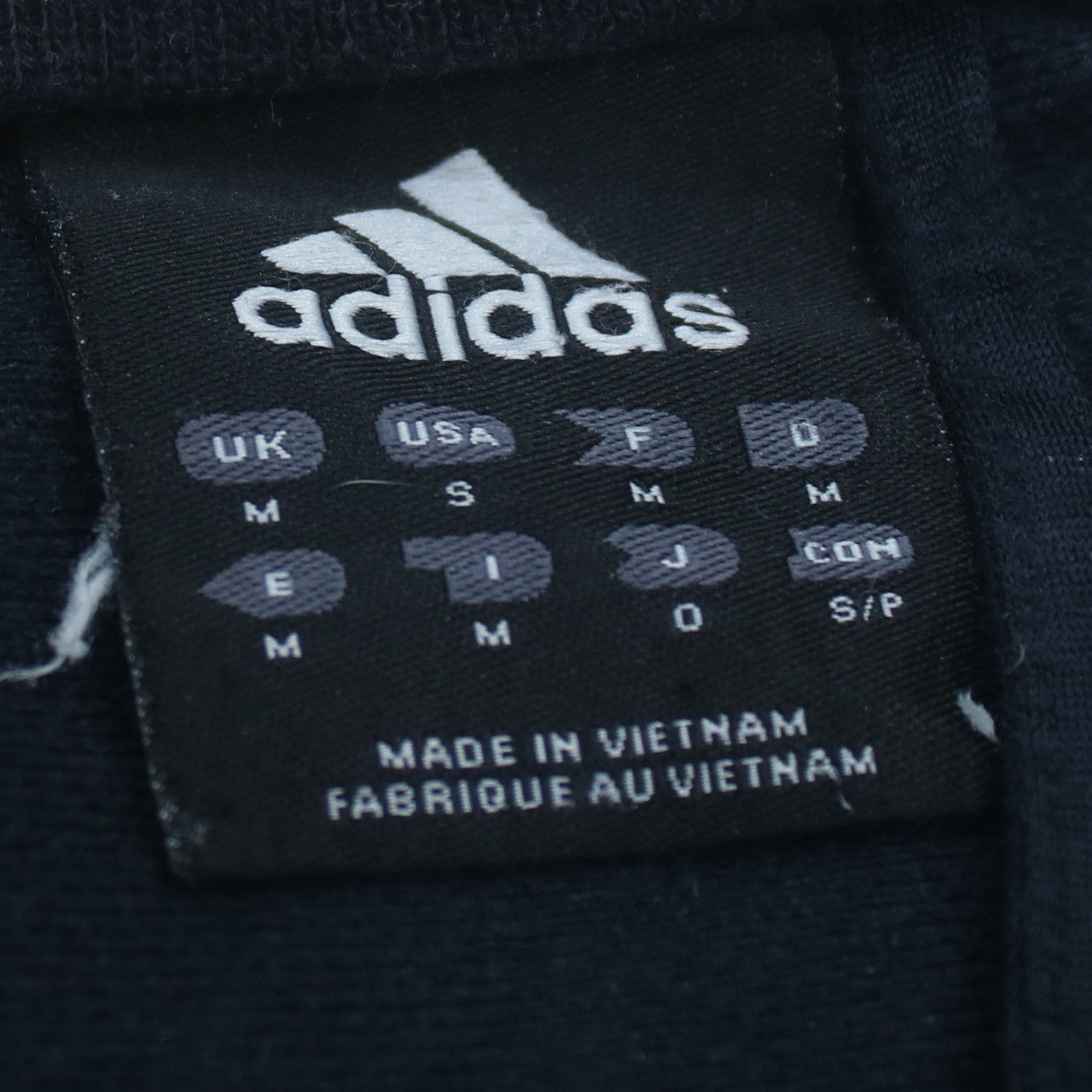 Adidas Men's Blue Full Zip Sweatshirt Size M Embroidered Logo