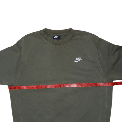 Nike Men's Green Crew Neck Pullover Sweatshirt Size M