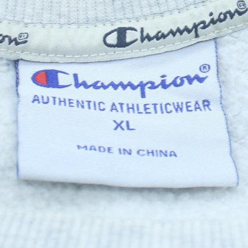 Champion Men's Grey XL Pullover Crew Neck Sweatshirt