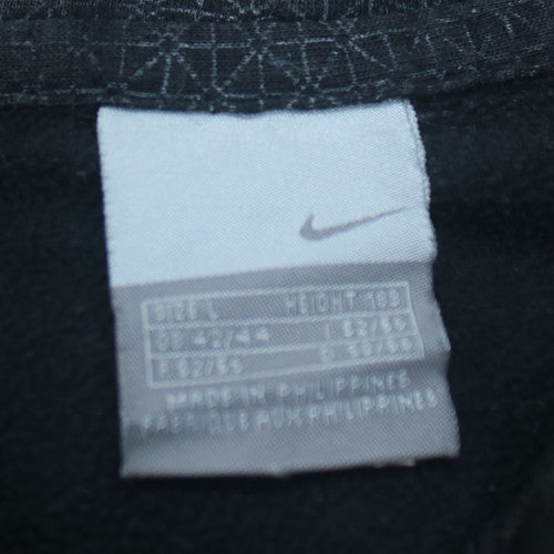 Nike Men's Black Full Zip Hoodie L Regular Fit Sports Fleece
