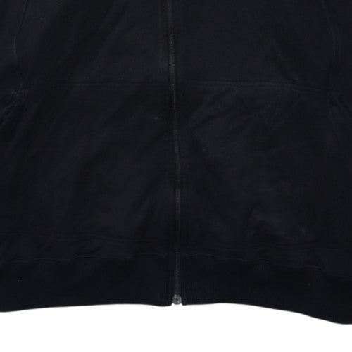 Nike Men's Black Full Zip Hoodie L Regular Fit Sports Fleece