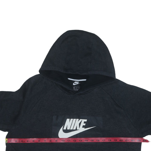 Nike Womens Black XL Pullover Hoodie Sweatshirt with Logo
