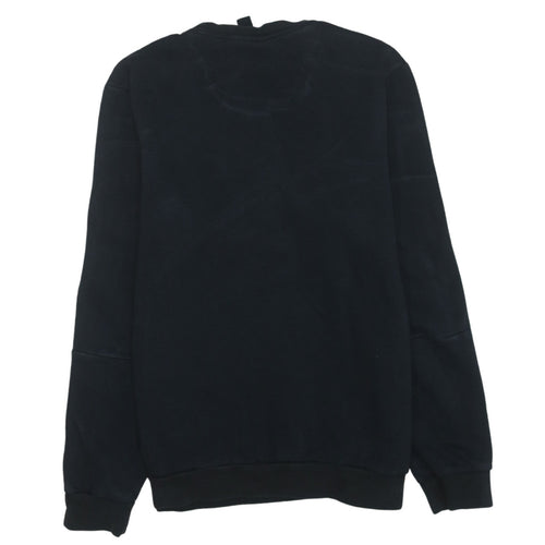 Adidas Men’s Black Sweatshirt M Pullover Crew Neck Logo Sportswear