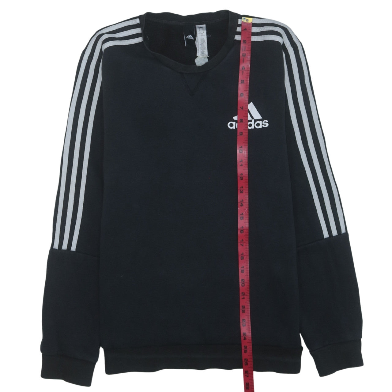 Adidas Men’s Black Sweatshirt M Pullover Crew Neck Logo Sportswear