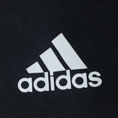 Adidas Men’s Black Sweatshirt M Pullover Crew Neck Logo Sportswear
