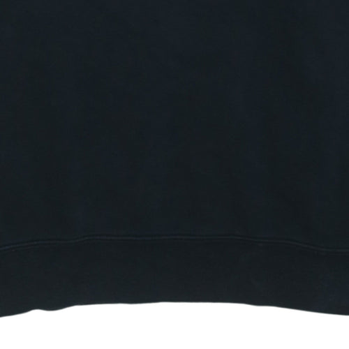 Nike Men's Black Embroidered Logo Crew Neck Sweatshirt M
