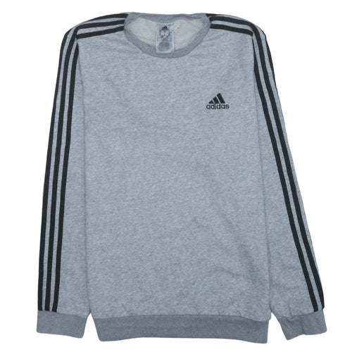 Adidas Men's Grey M Pullover Crew Neck Sweatshirt