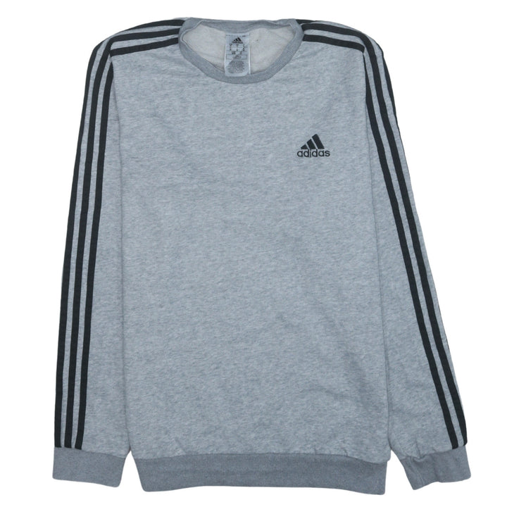 Adidas Men's Grey M Pullover Crew Neck Sweatshirt