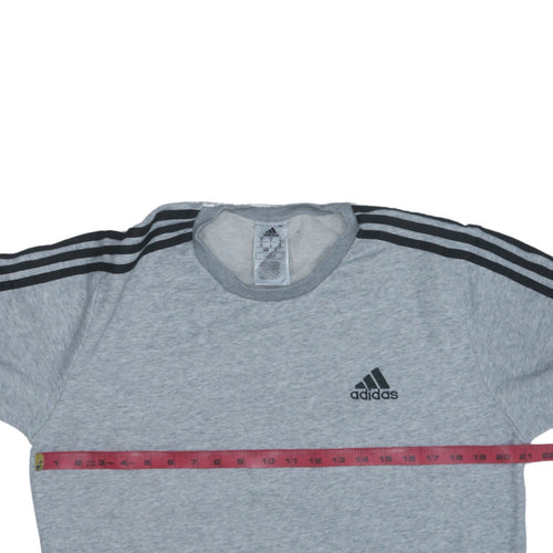 Adidas Men's Grey M Pullover Crew Neck Sweatshirt