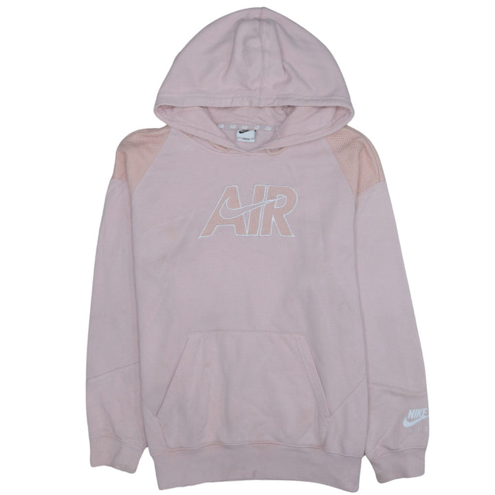 Nike Women’s Pink Pullover Hoodie Small AIR Logo Casual Hooded Sweatshirt