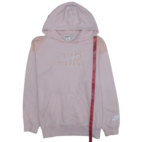 Nike Women’s Pink Pullover Hoodie Small AIR Logo Casual Hooded Sweatshirt