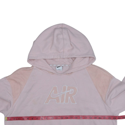 Nike Women’s Pink Pullover Hoodie Small AIR Logo Casual Hooded Sweatshirt