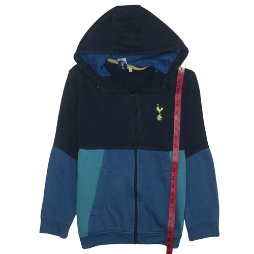 Tottenham Hotspur Boys Blue Full Zip Hoodie Size 13 Colourblock Official Merchandise