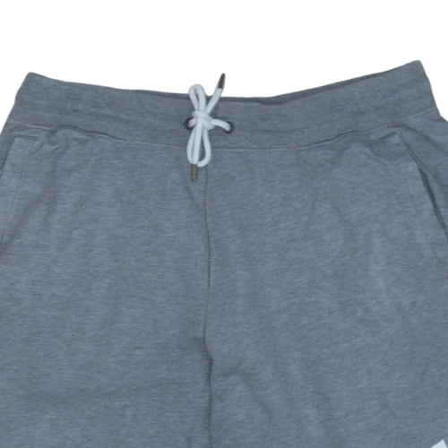 Nike Men's Grey Regular Fit Sweat Shorts Size L with Drawstring Waist