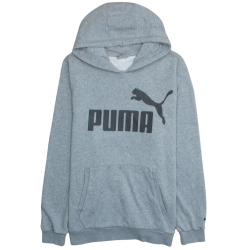 Puma Men’s Grey XL Pullover Hoodie Sweatshirt with Logo Graphic